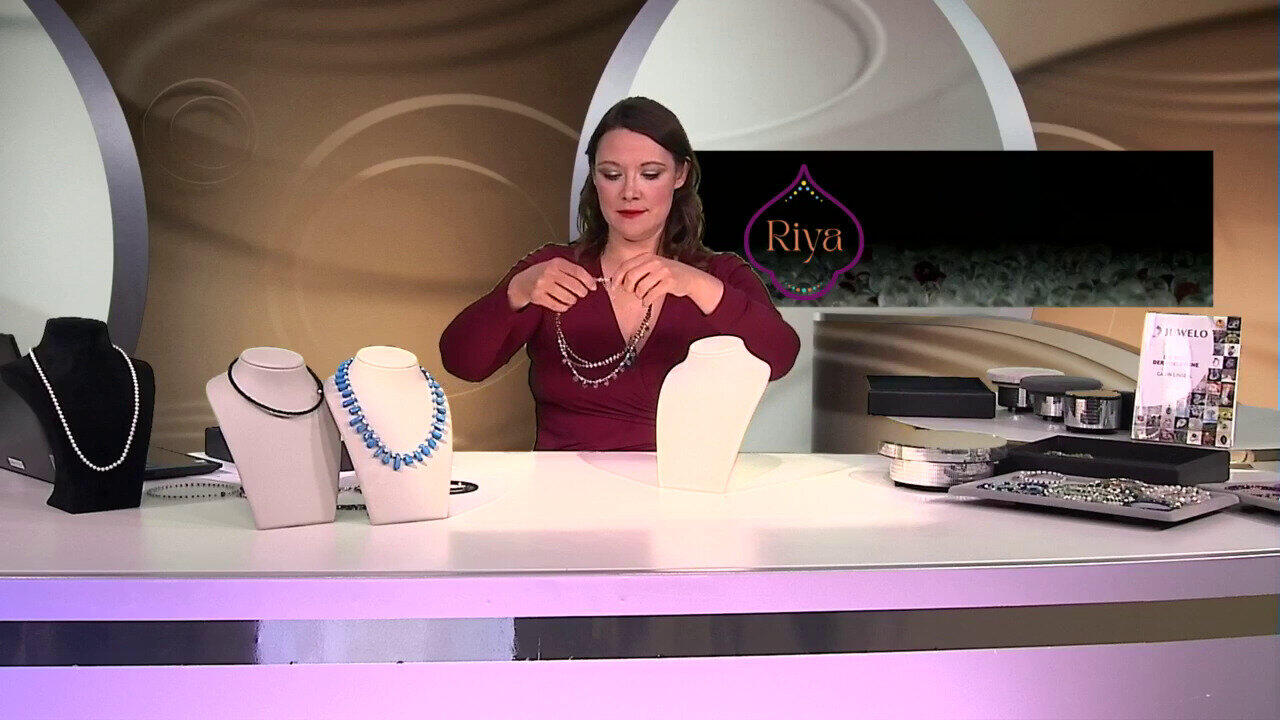 Video Collar en plata con Amatista de Zambia (Riya)