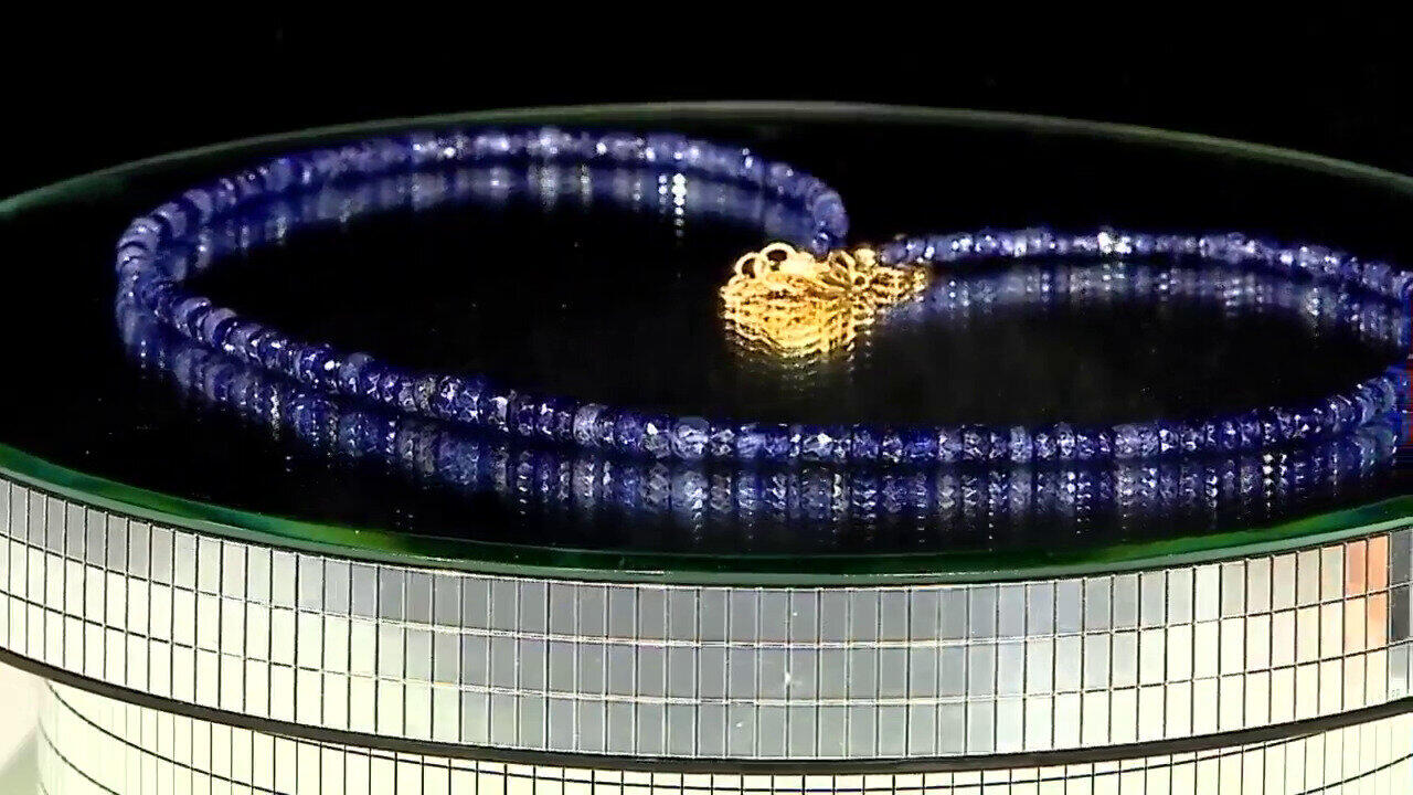 Video Collana in argento con Zaffiro Blu del Madagascar