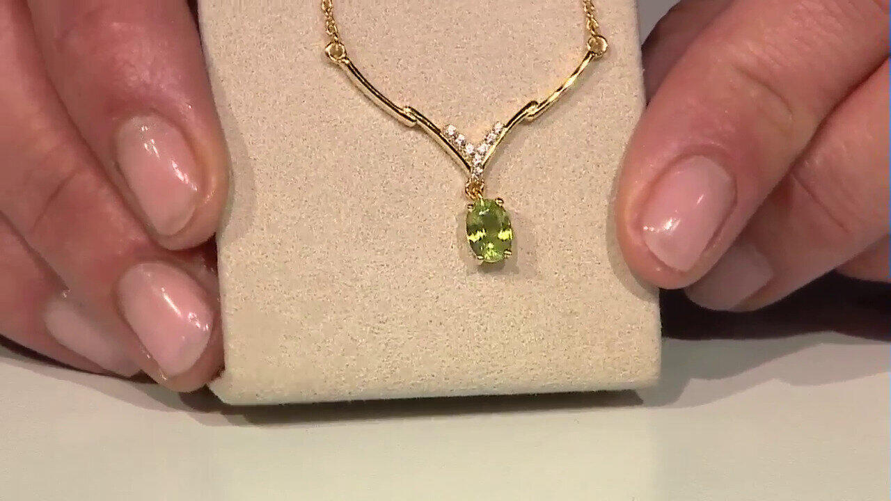 Video Sphene Silver Necklace