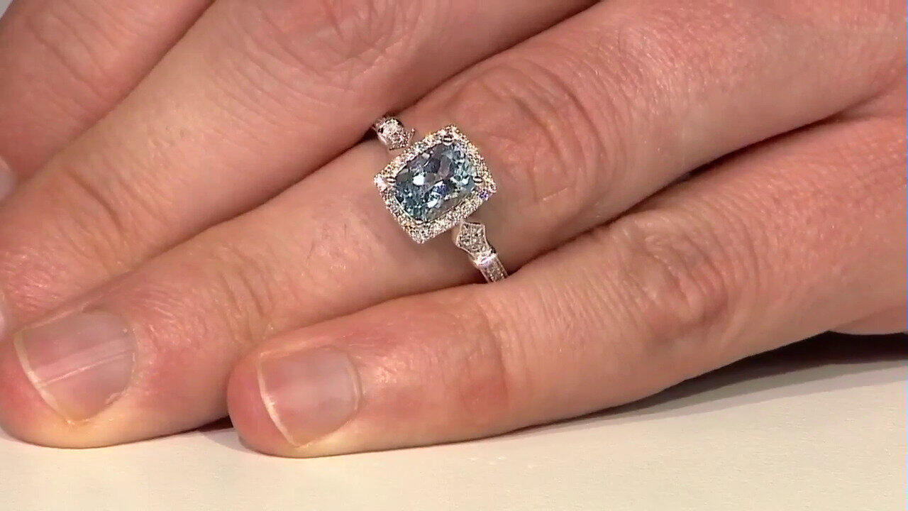 Video AAA-Brasilianischer Aquamarin-Goldring (CIRARI)