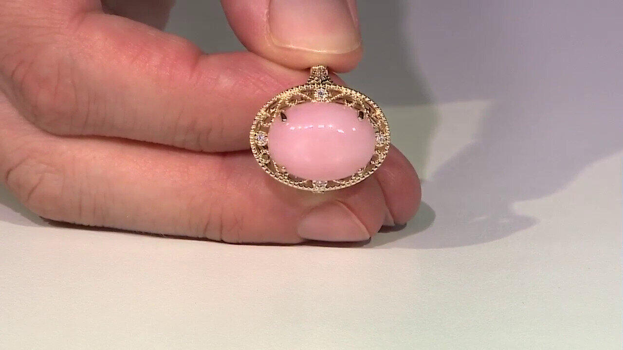 Video Collier en or et Perle de culture d'eau douce rose (CIRARI)