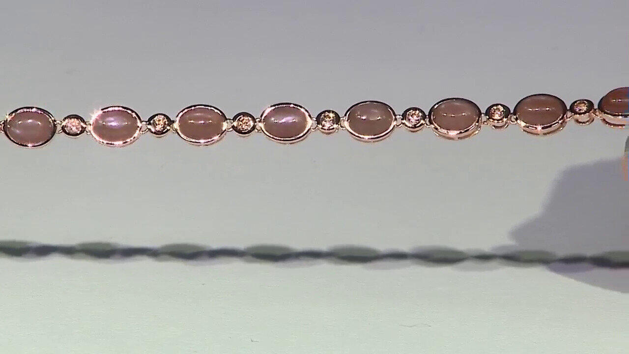 Video Schokoladen-Mondstein-Silberarmband (KM by Juwelo)