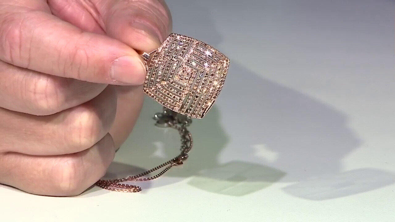 Video Gouden hanger met I2 Bruine Diamanten (KM by Juwelo)