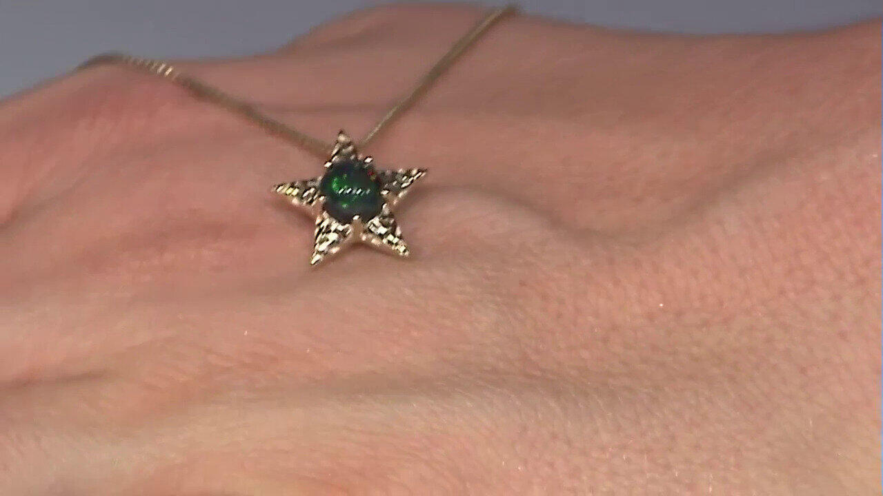 Video Gouden hanger met een Mezezo opaal (Ornaments by de Melo)