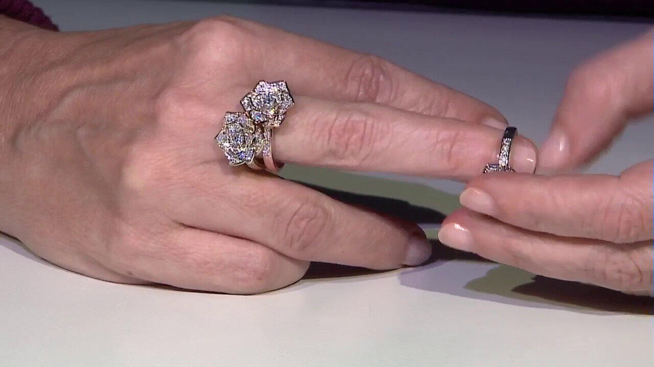 Video 9K SI1 (G) Diamond Gold Ring (Annette)