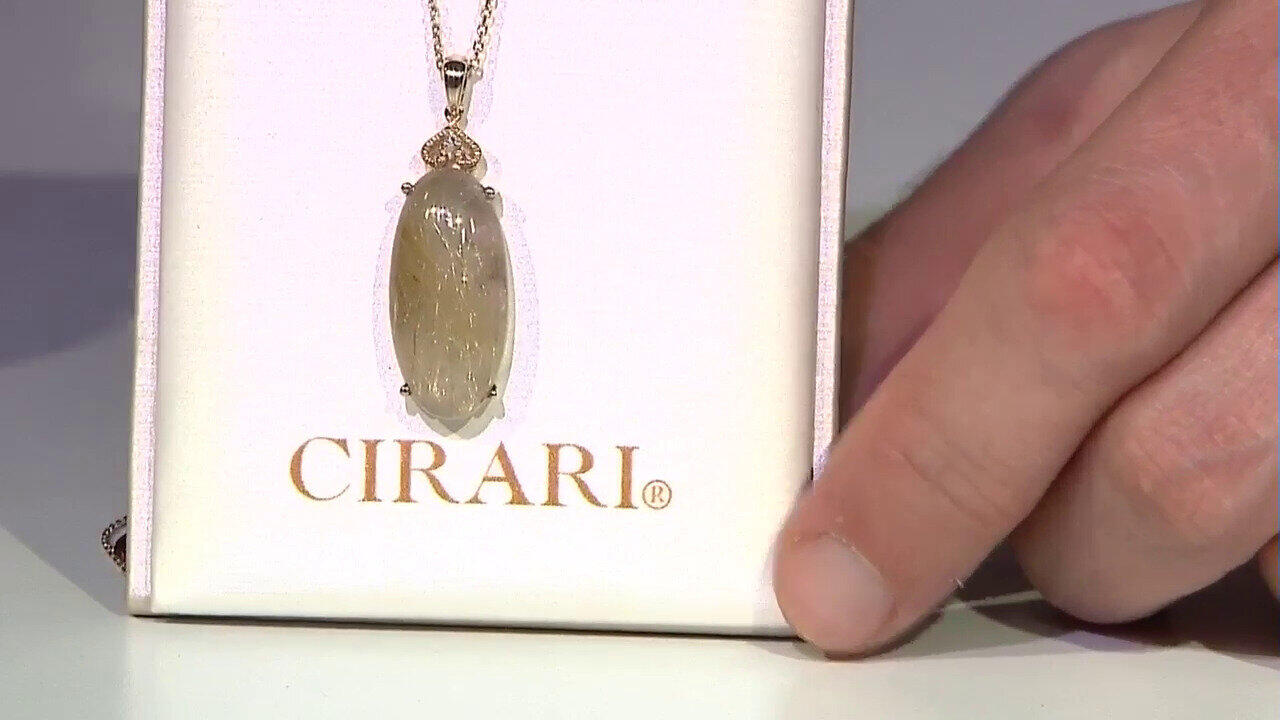 Video Collier en or et Quartz rutile (Cheveux de Vénus) (CIRARI)