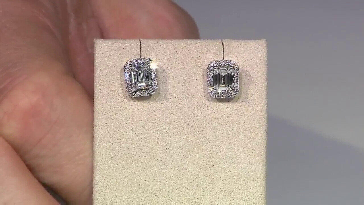 Video Pendientes en oro con Diamante VS2 (H)  (CIRARI)