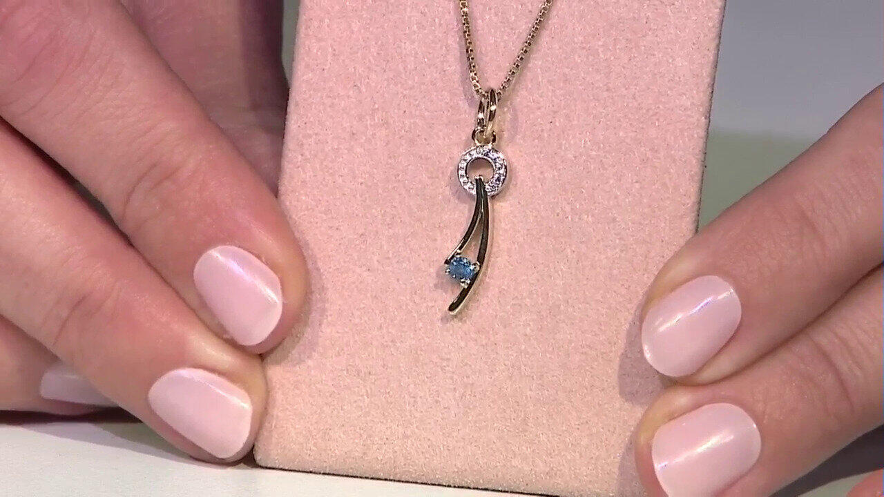 Video 9K Hauynite Gold Pendant