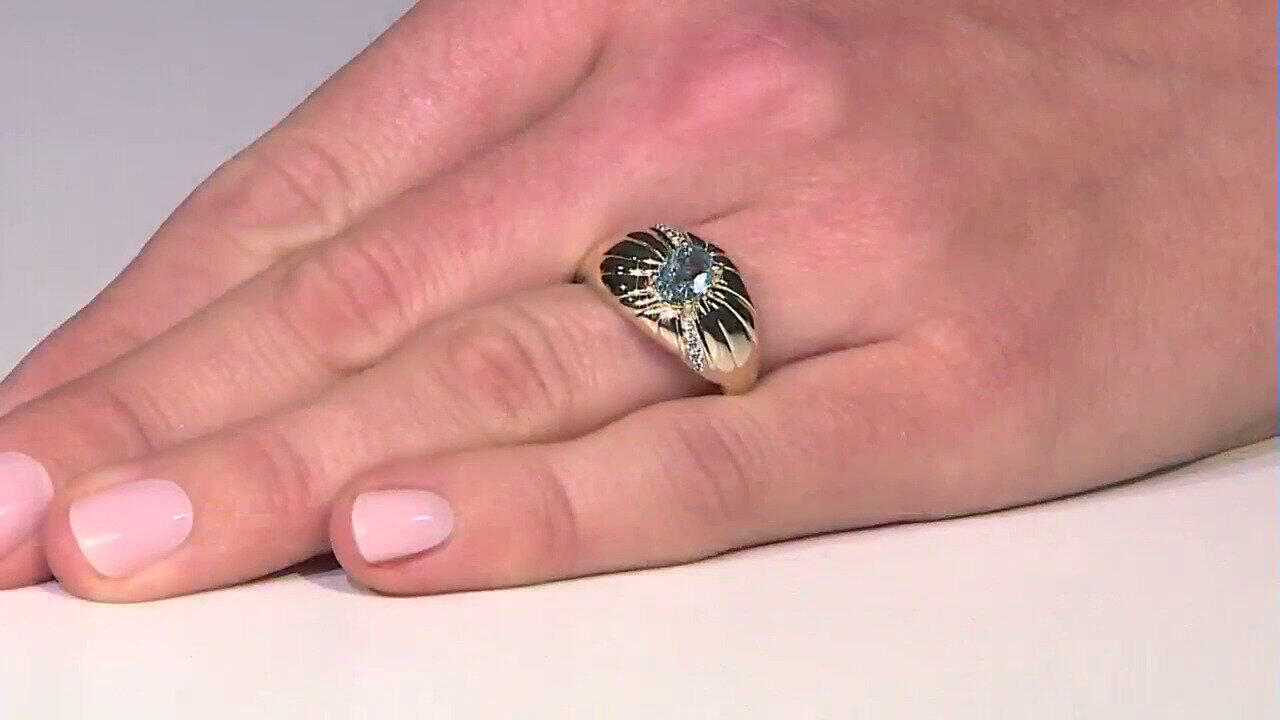 Video 9K Ratanakiri Zircon Gold Ring