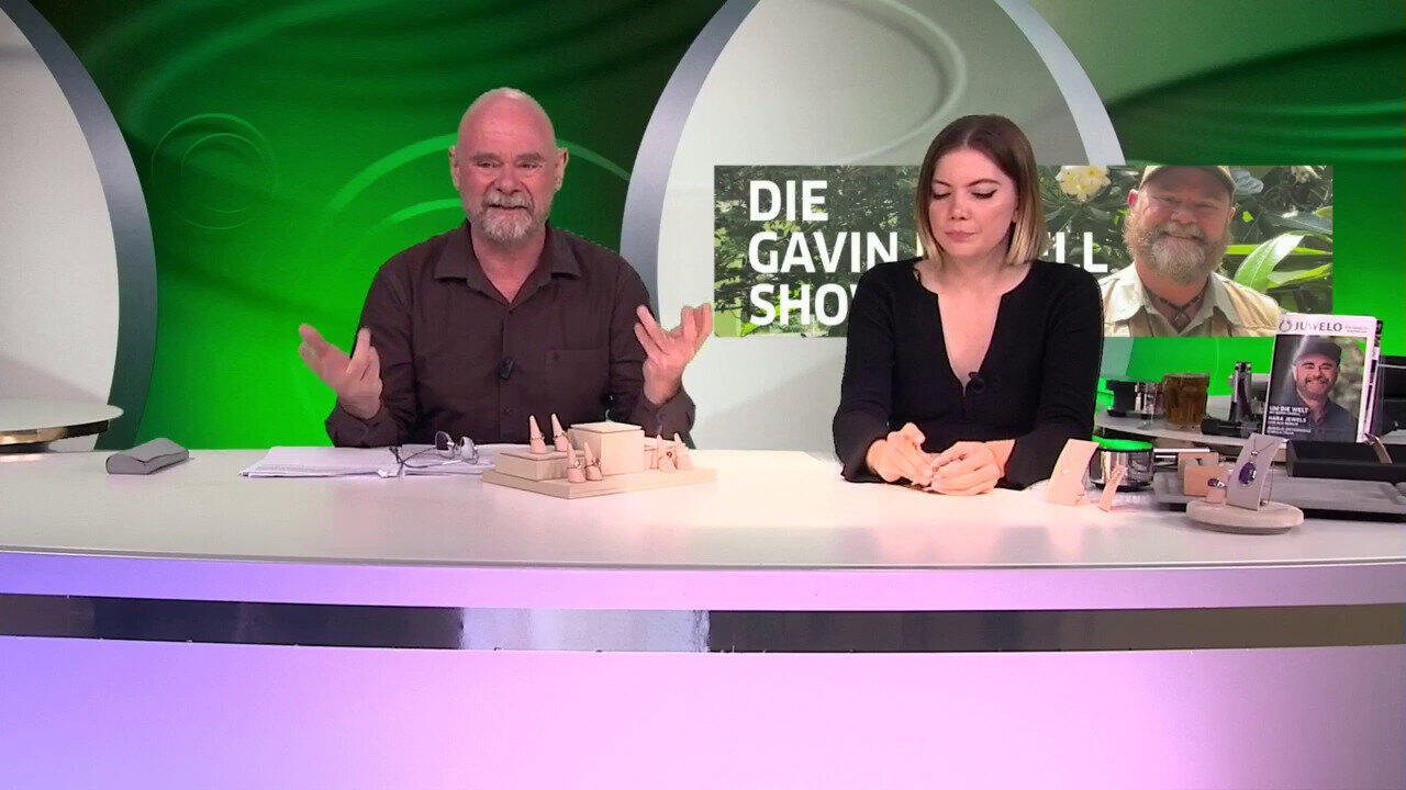 Video Gouden ring met een Coober Pedy opaal