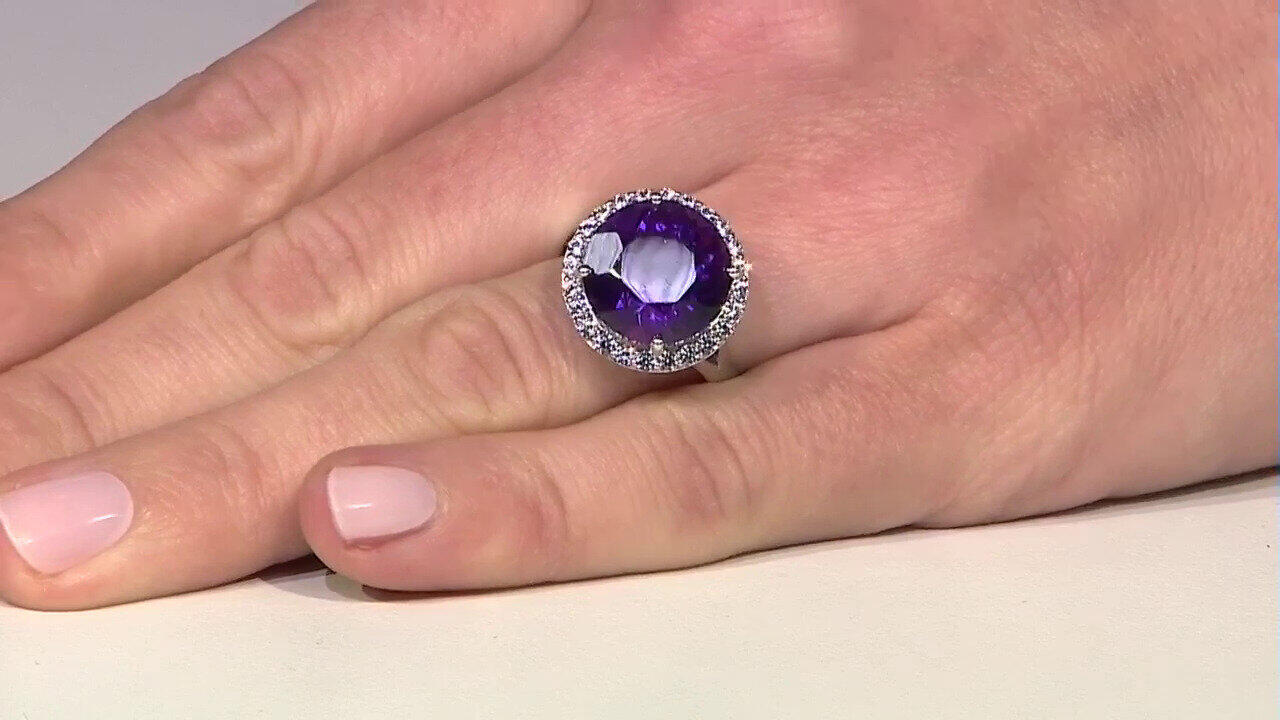 Video Sambia-Amethyst-Silberring