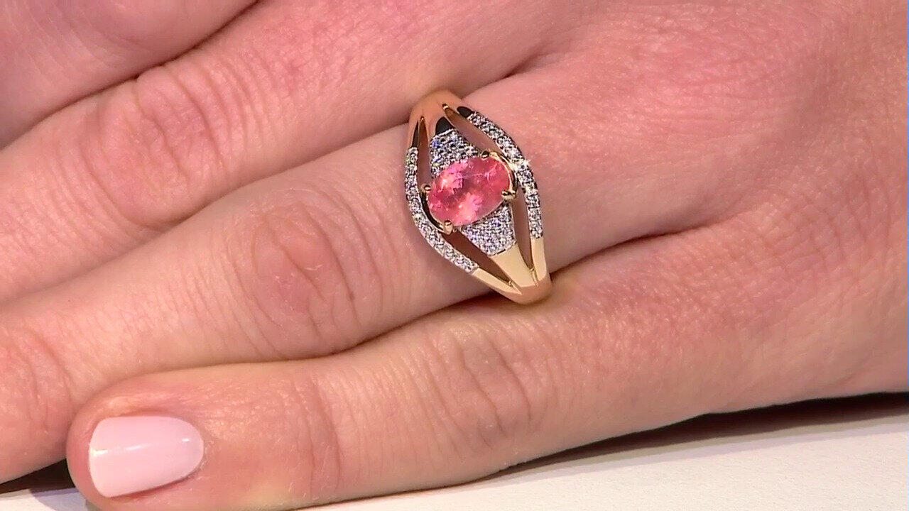Video Bague en or et Rhodochrosite de Sweet-Home