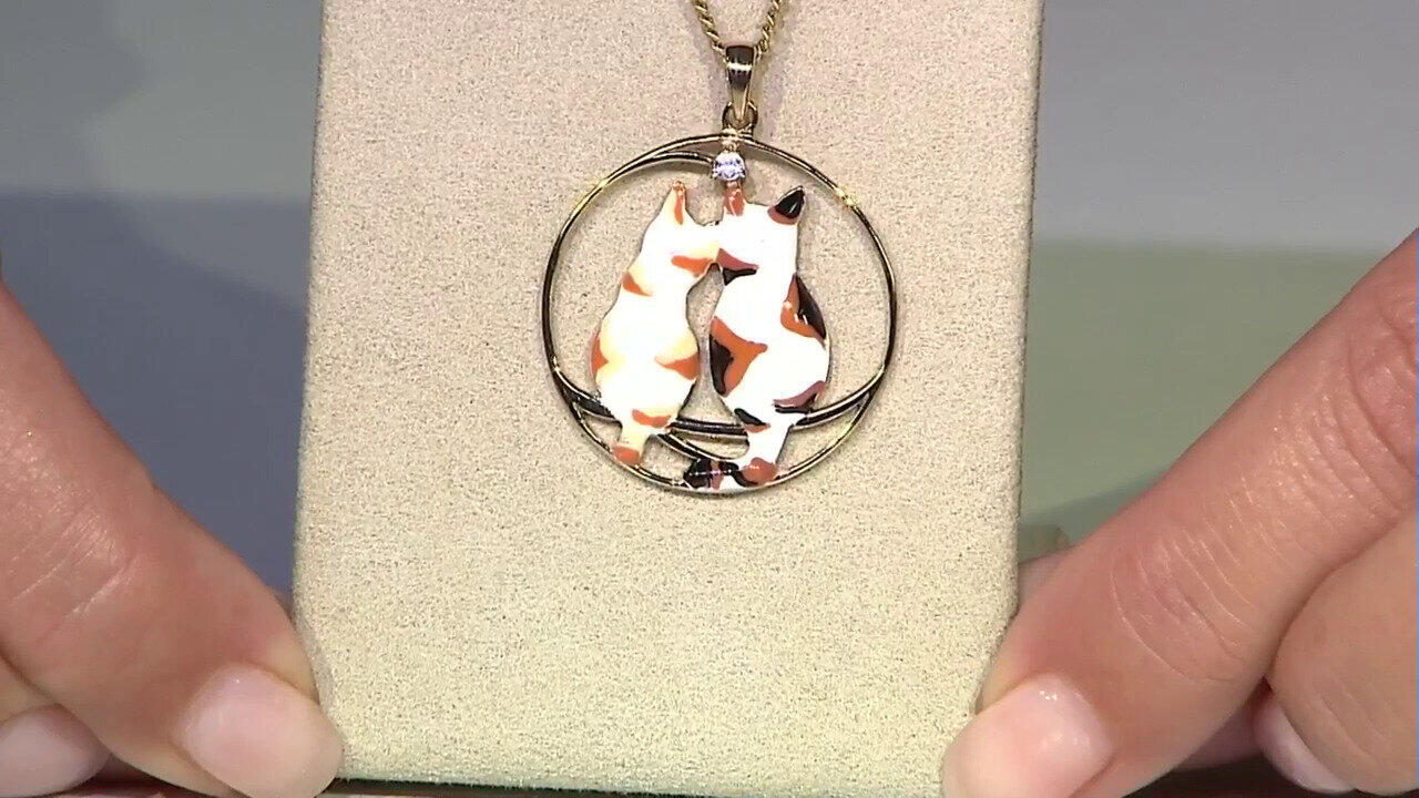 Video Zircon Silver Pendant