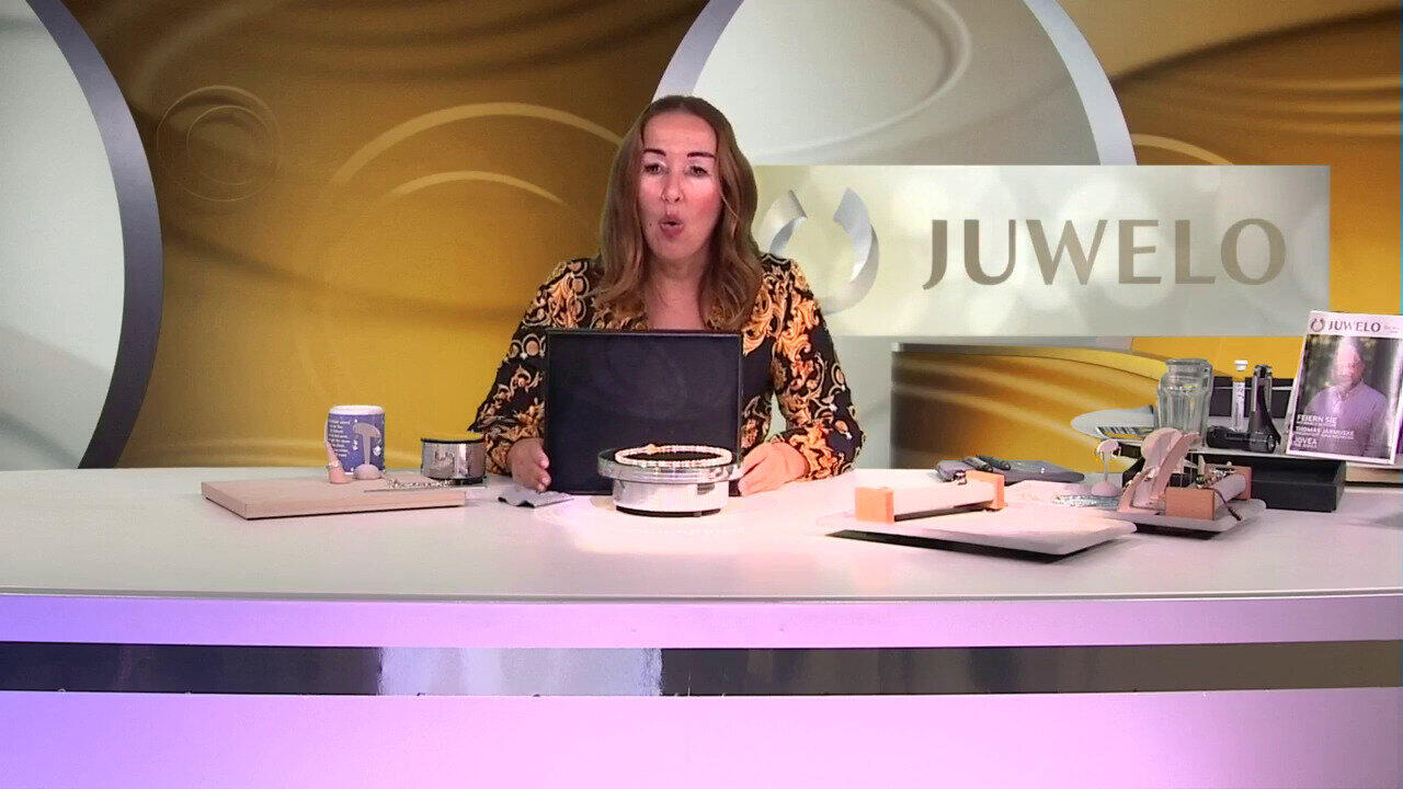 Video Zilveren halsketting met Bruine Zirkonen