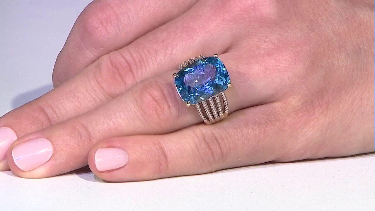 Video Gouden ring met een Marambaia-topaas