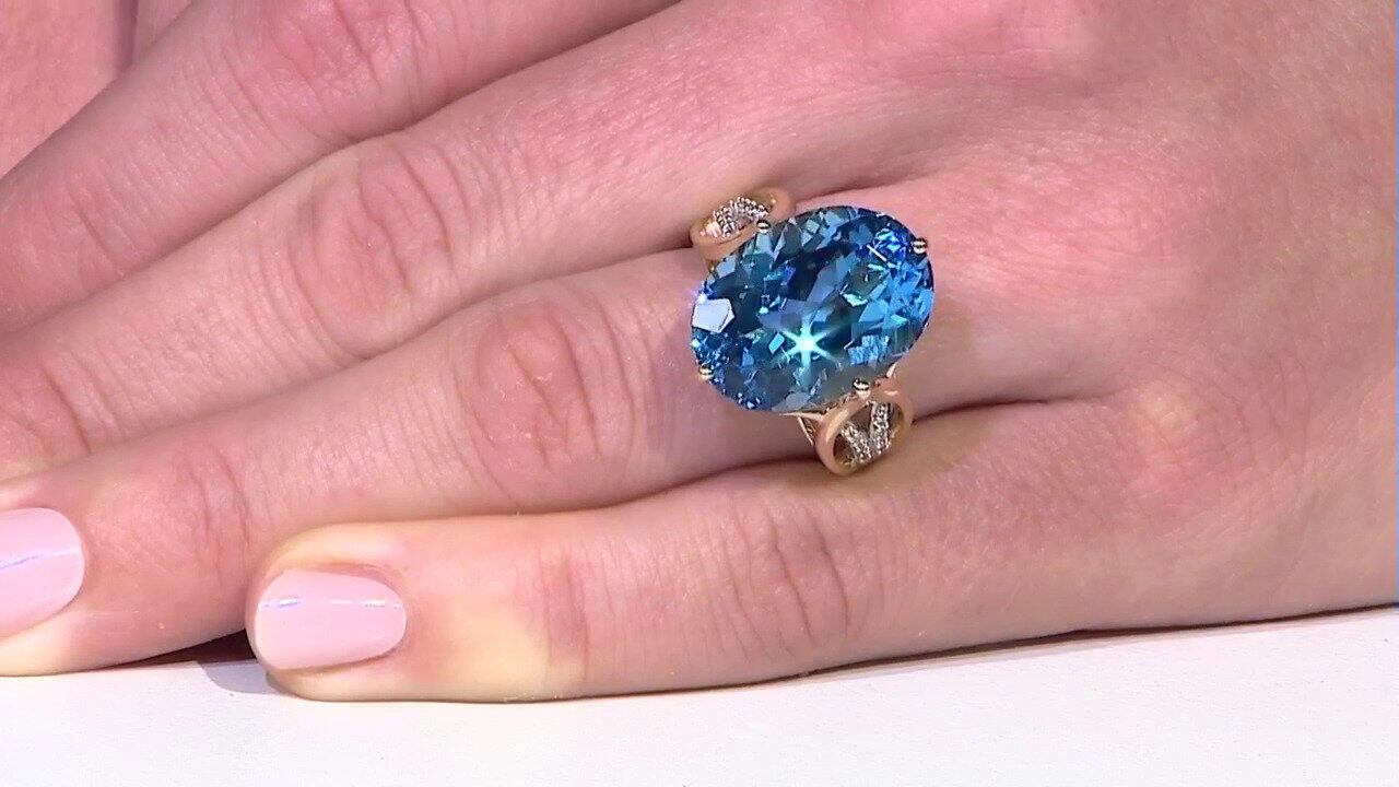 Video 9K Marambaia Topaz Gold Ring