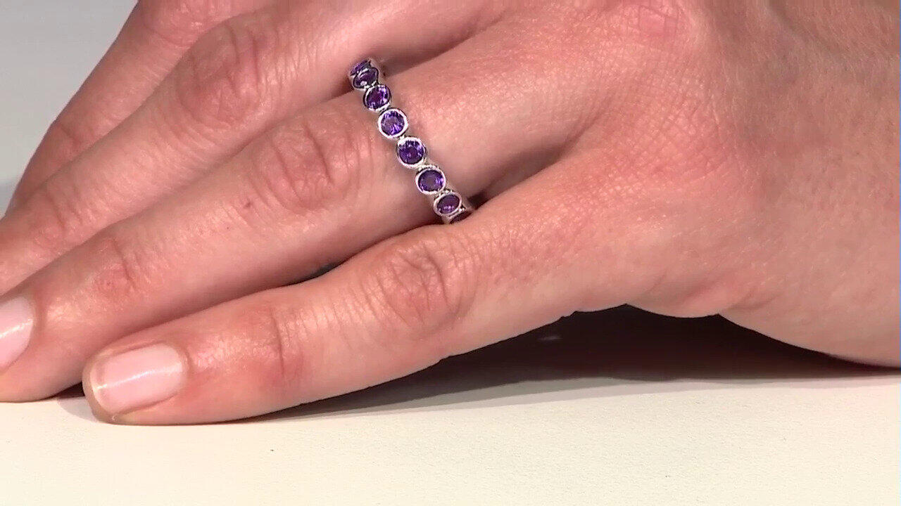 Video Moroccan Amethyst Silver Ring