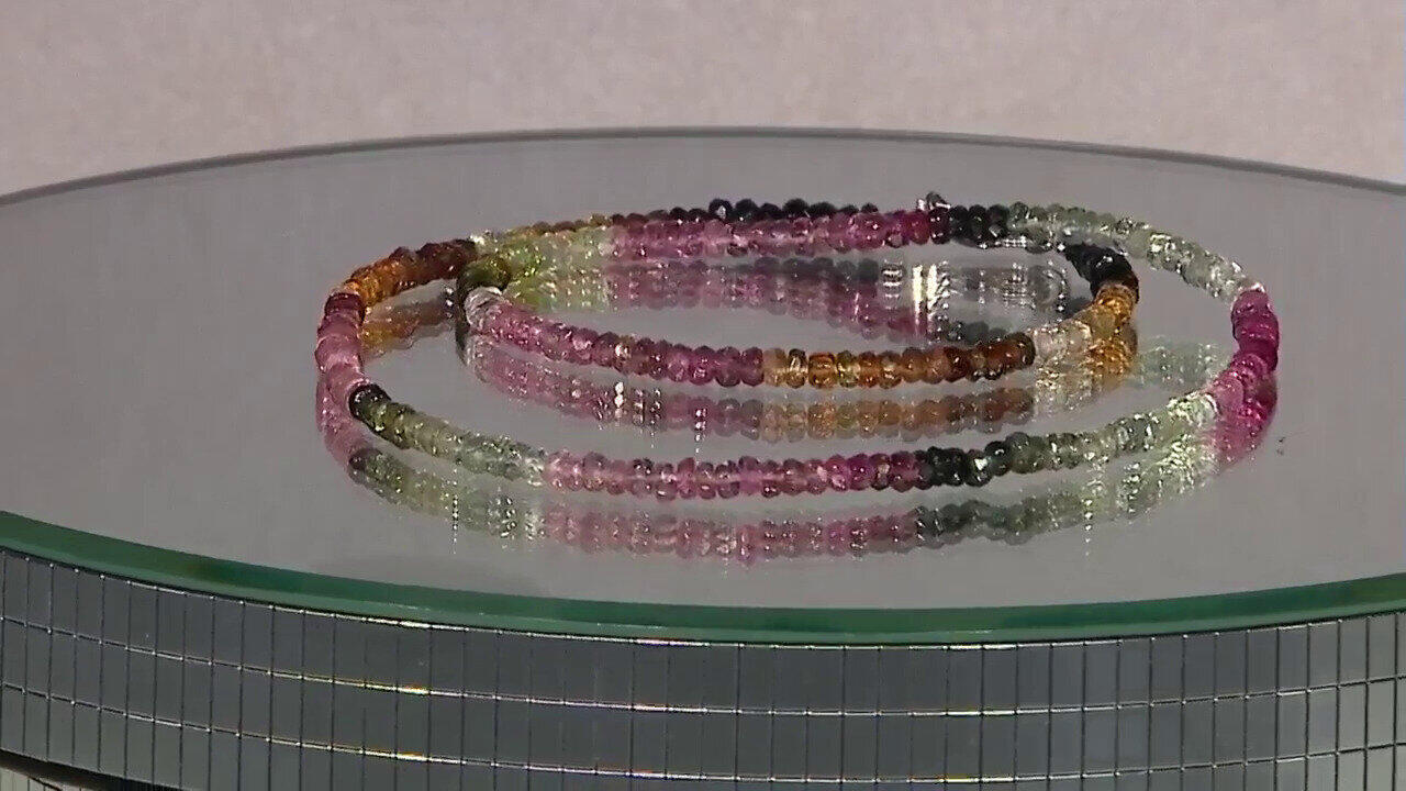 Video Fancy Tourmaline Silver Necklace