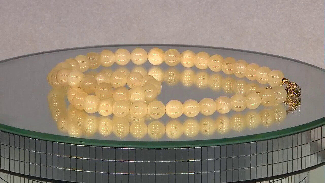 Video Collana in argento con Calcite Arancione