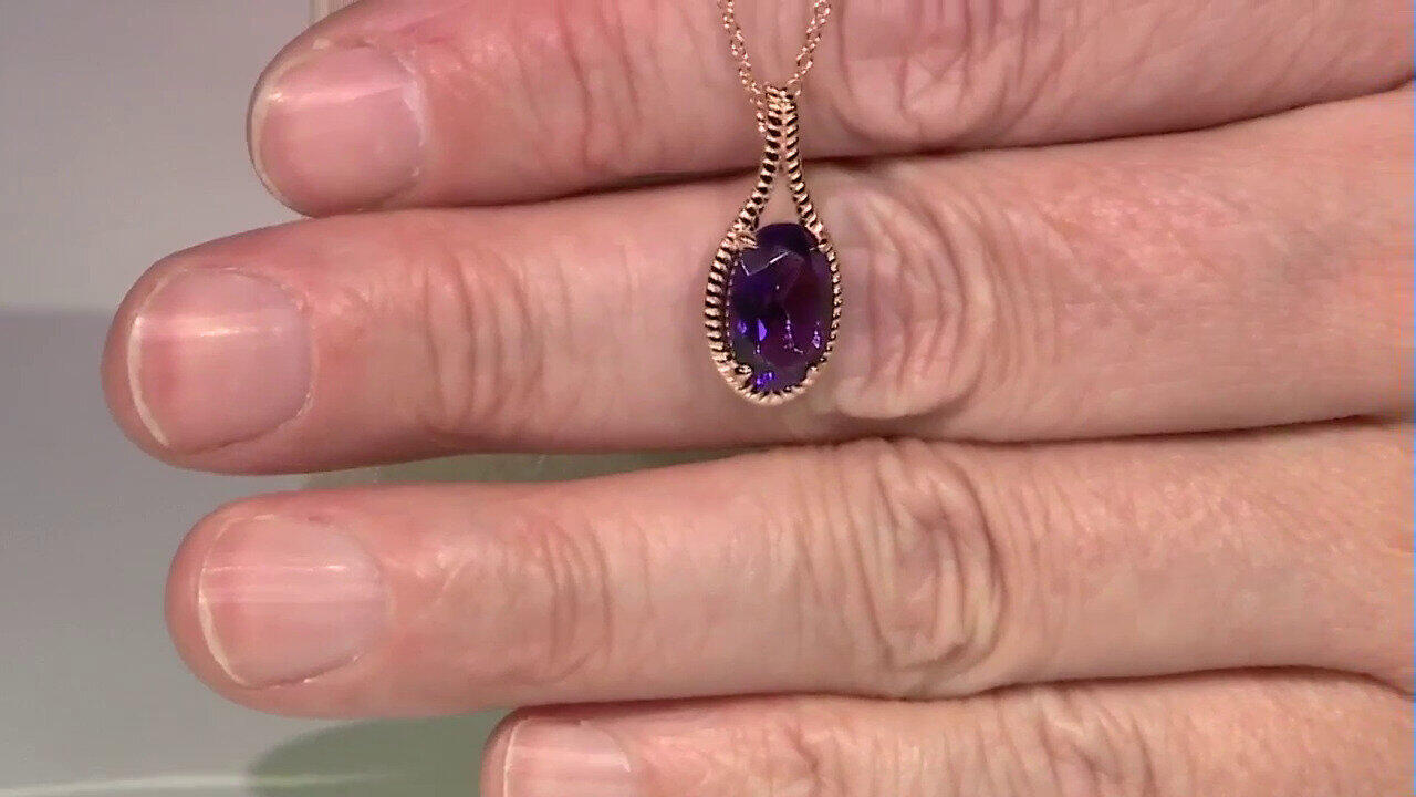 Video Collana in argento con Ametista del Marocco