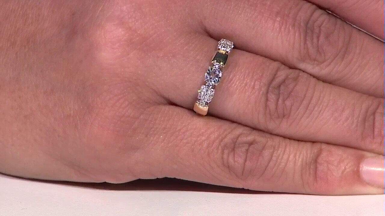Video Bague en argent et Topaze blanche (Adela Silber)