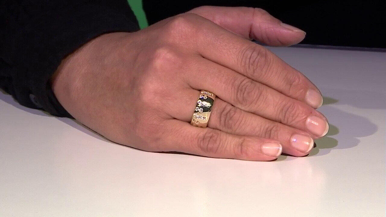 Video Anello in argento con Zircone (Adela Silber)