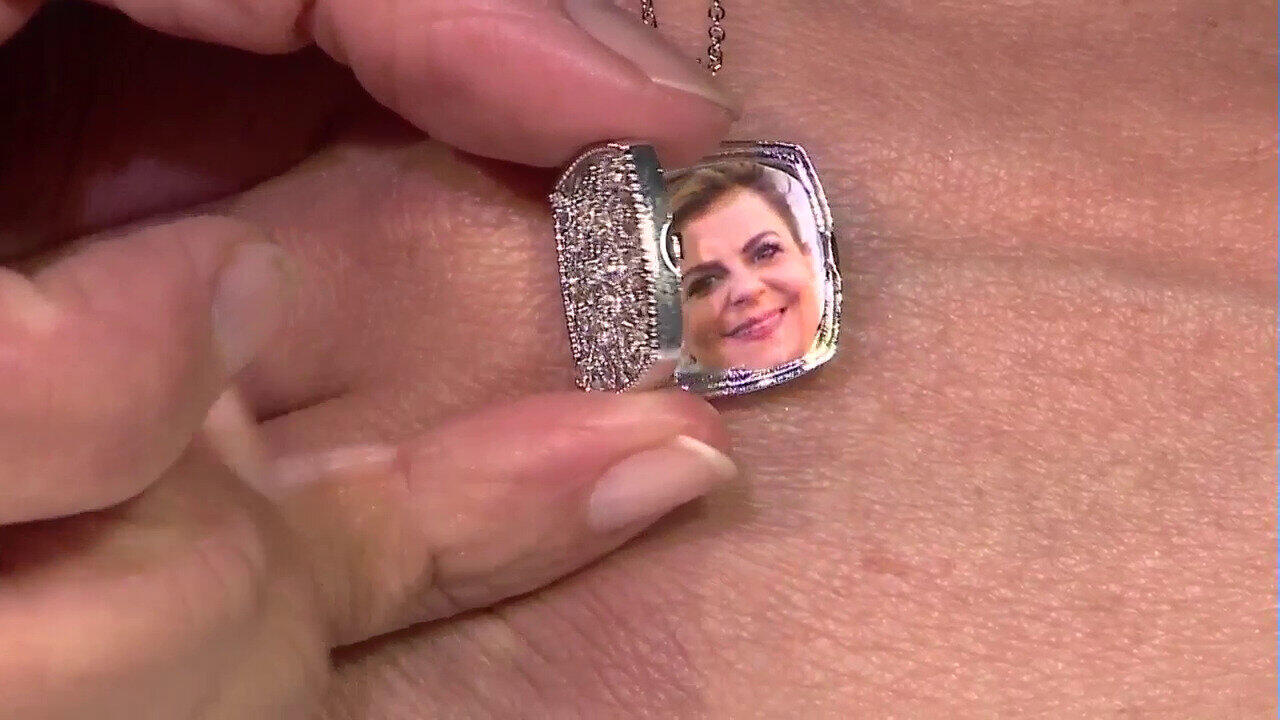 Video Collar en plata con Zircón (Adela Silber)