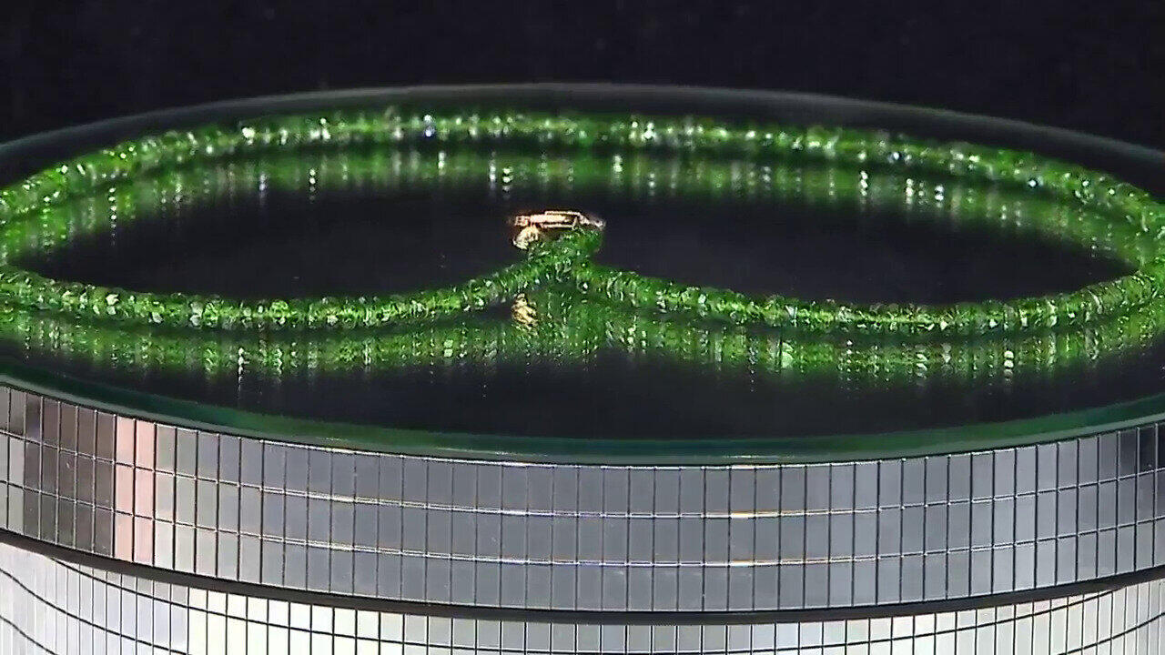 Video Collier en or et Diopside de Russie