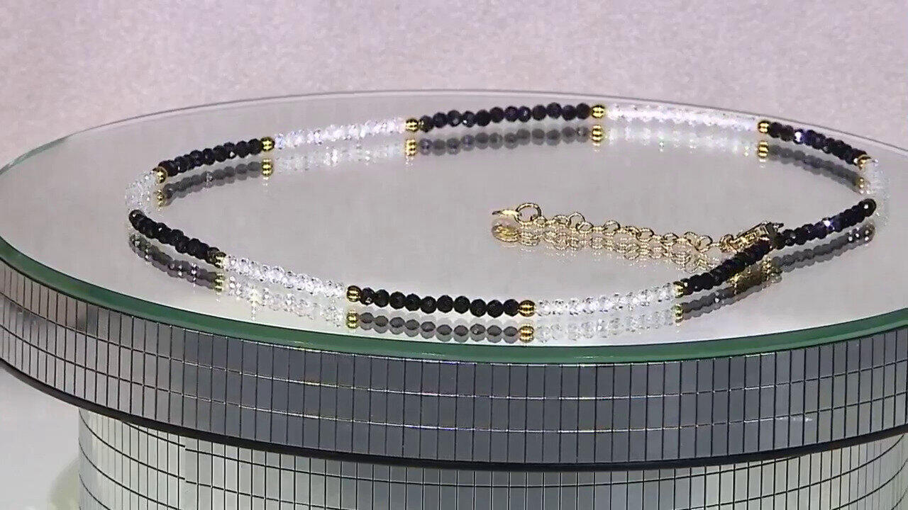 Video Black Spinel Silver Necklace