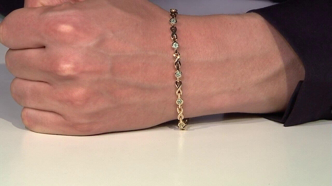 Video Bracelet en or et Tourmaline Paraïba (CUSTODANA)