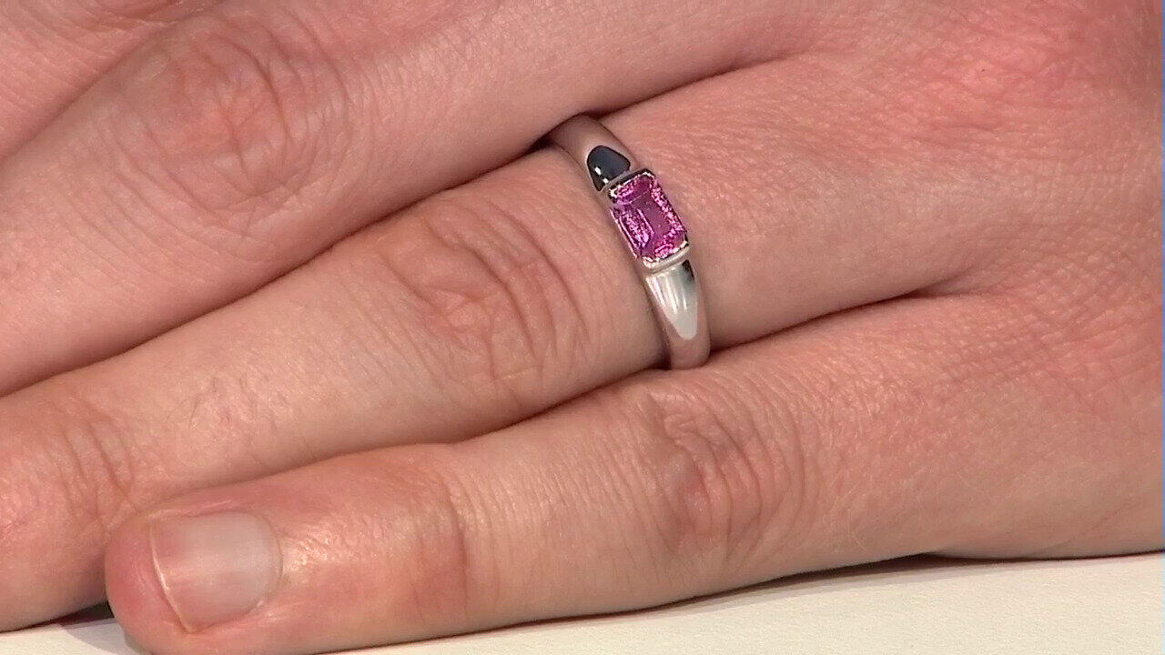 Video Anillo en oro con Zafiro Padparadscha (CUSTODANA)