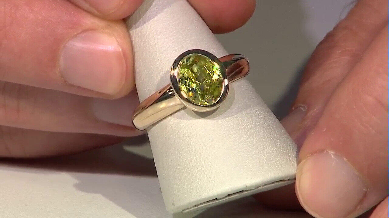 Video Anello in oro con Sfene (CUSTODANA)