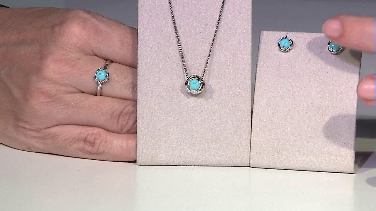 Video Anello in argento con Turchese Sleeping Beauty (Faszination Türkis)