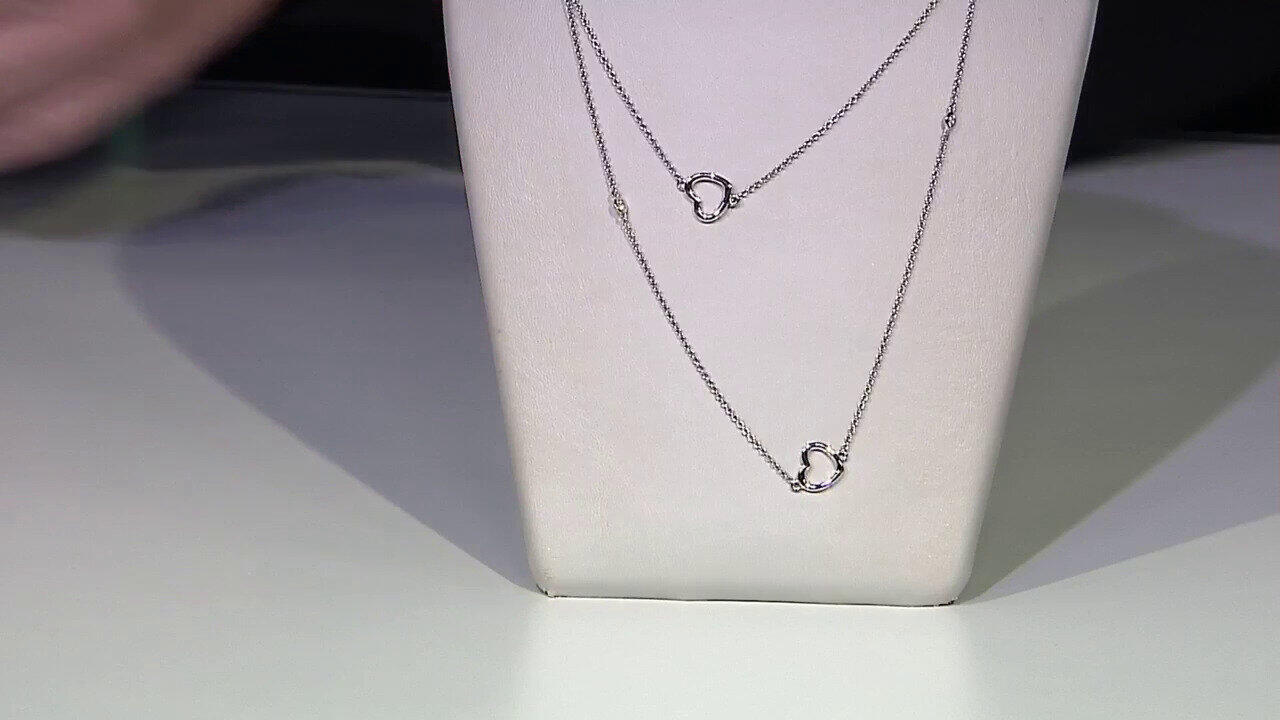 Video Collana in argento con Zircone