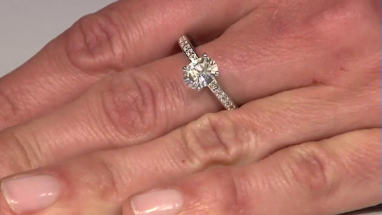 Video Anillo en plata con Topacio blanco