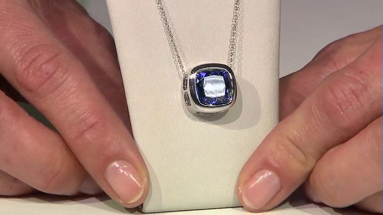 Video Collier en argent et Quartz mystique bleu (MONOSONO COLLECTION)