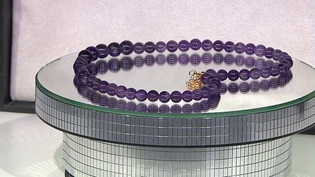 Video Collana in argento con Ametista Zambiana