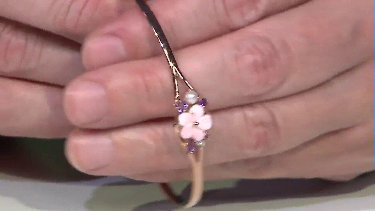 Video Brazalete en plata con Nácar