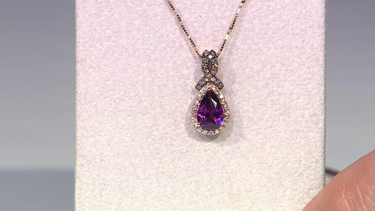 Video Collier en or et Grenat Rhodolite (CIRARI)