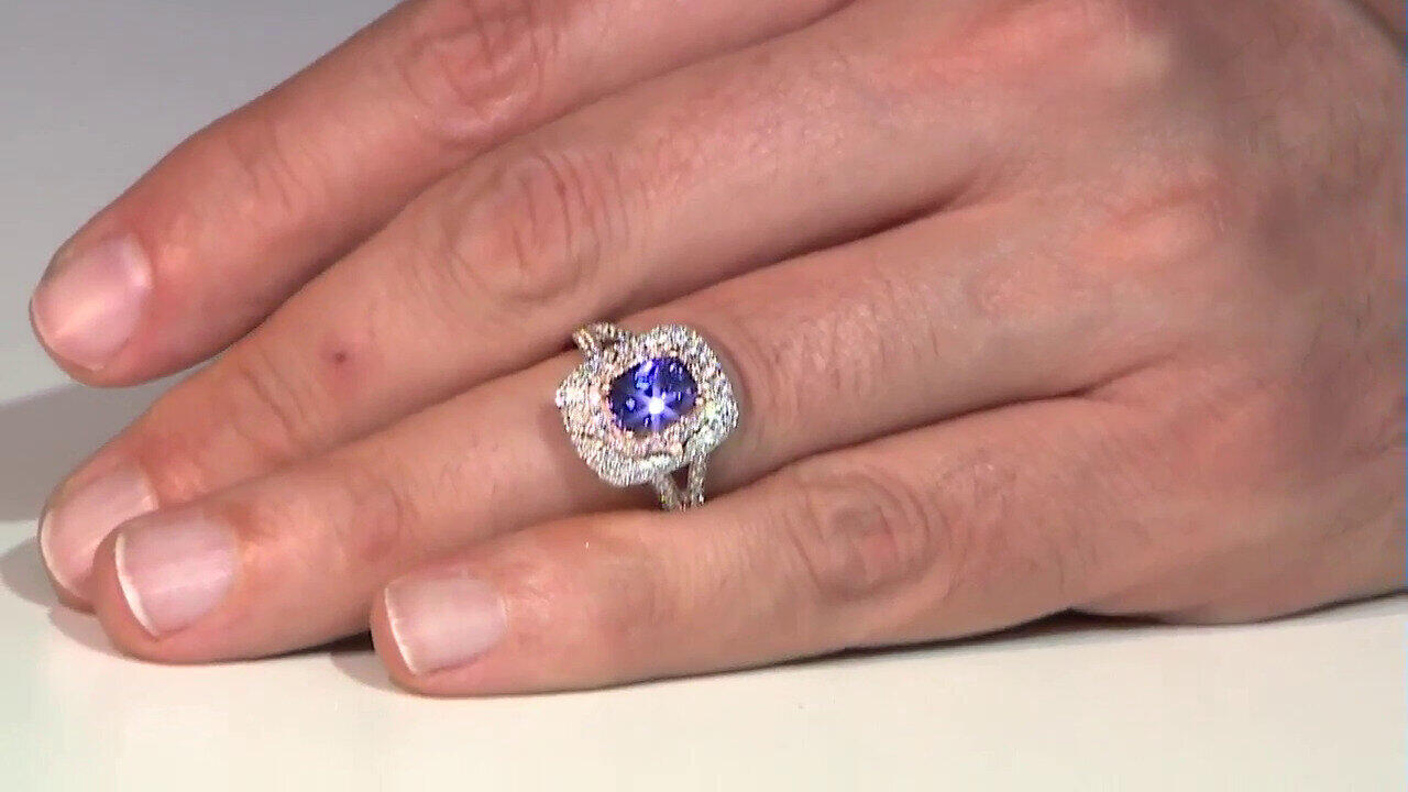 Video Anillo en oro con Tanzanita AAA (CIRARI)