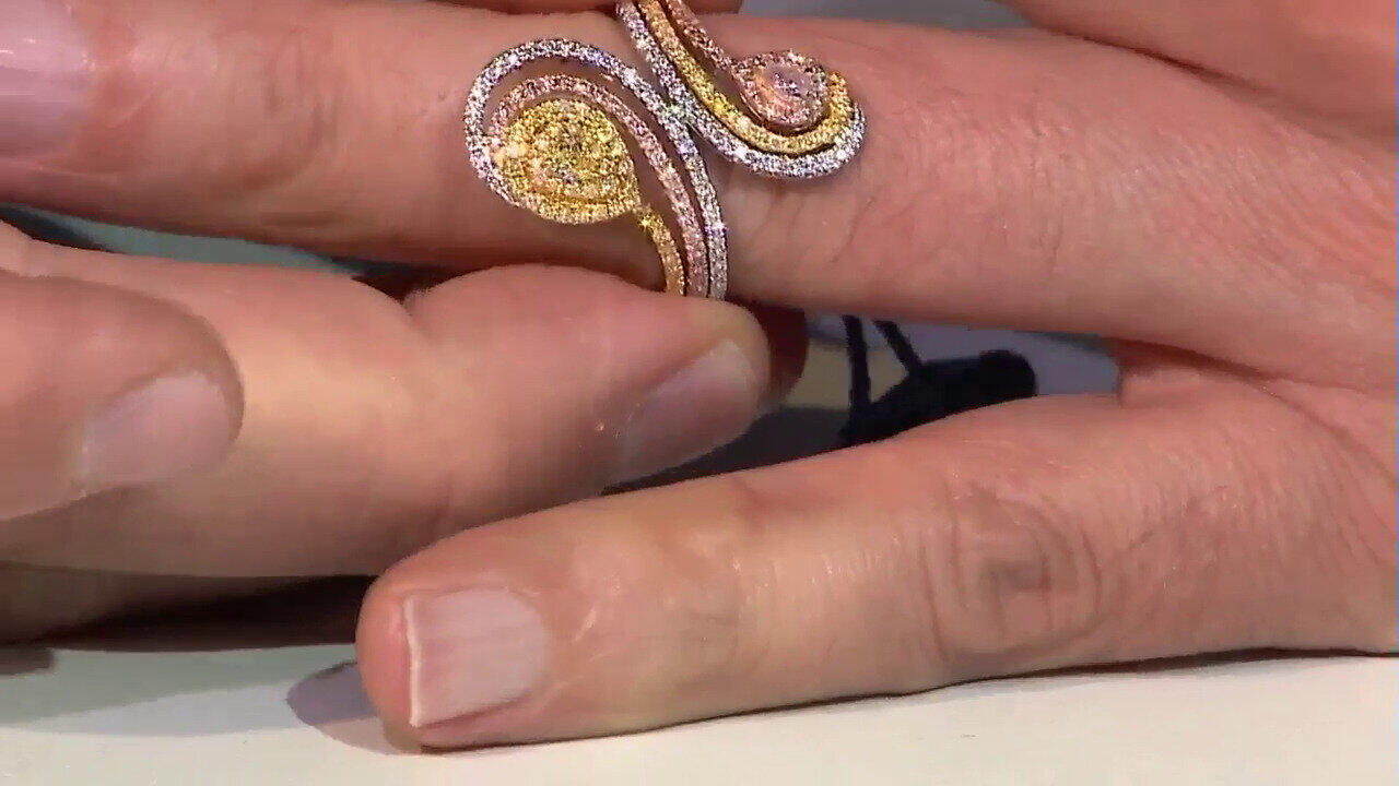 Video Bague en or et Diamant rose I1 (CIRARI)