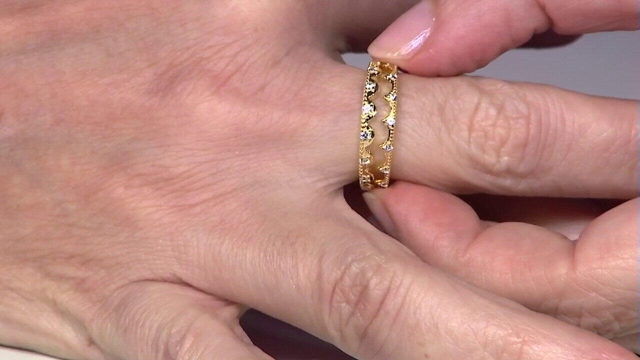 Video Anello in argento con Zircone