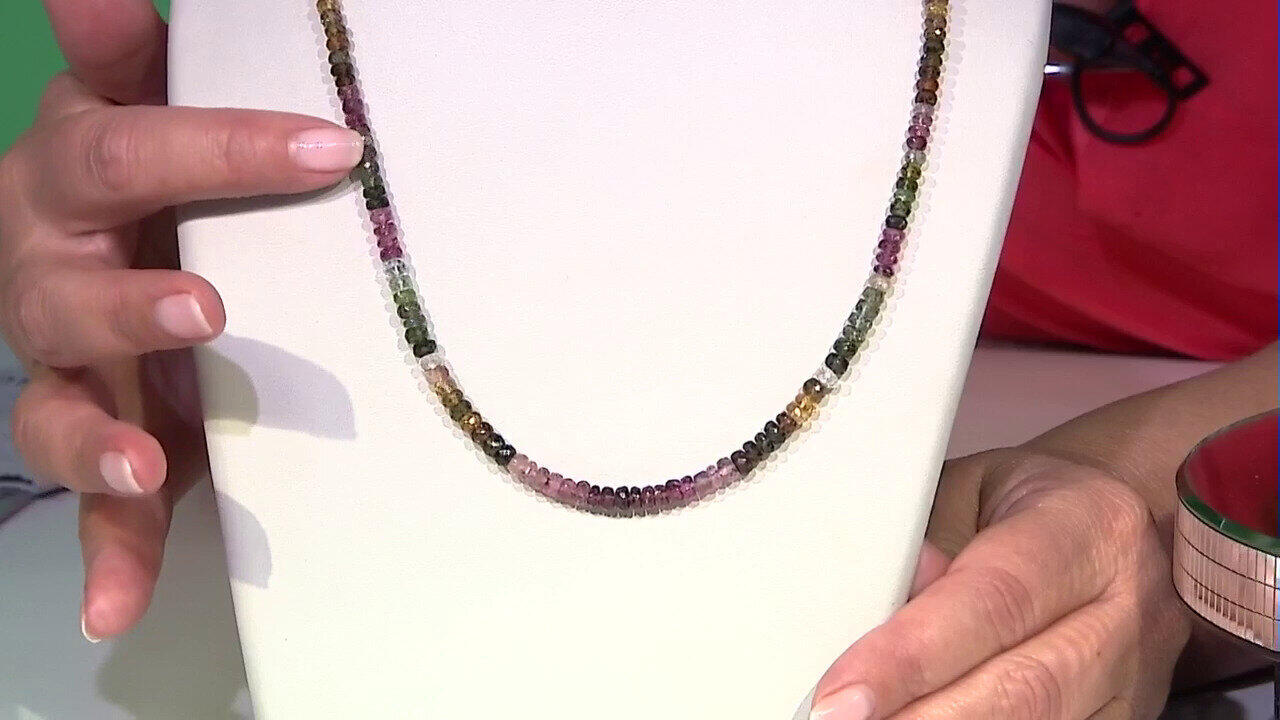 Video Collar en plata con Turmalina de Brasil