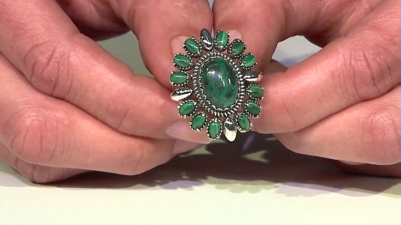 Video Anillo en plata con Crisocola (Desert Chic)