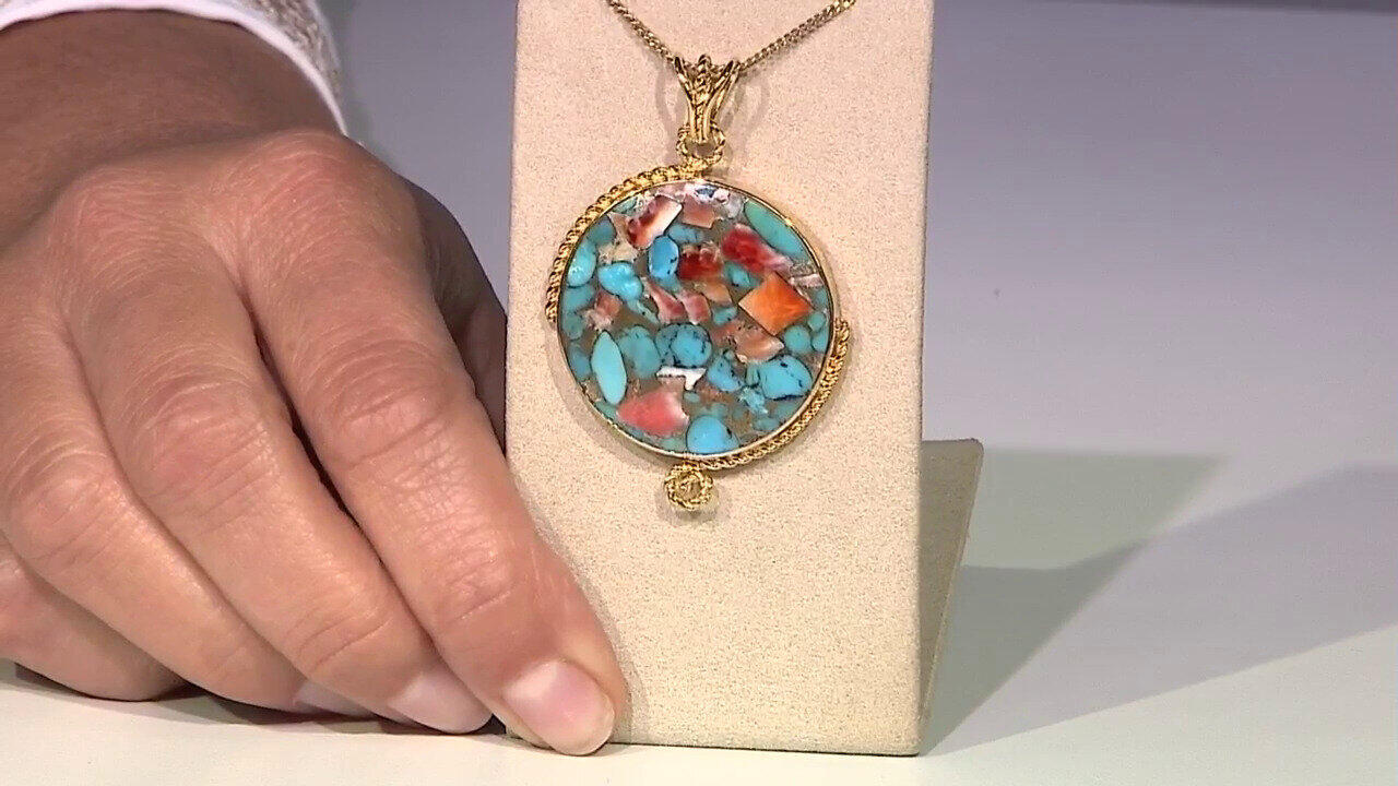 Video Pendentif en argent et Pierre fine