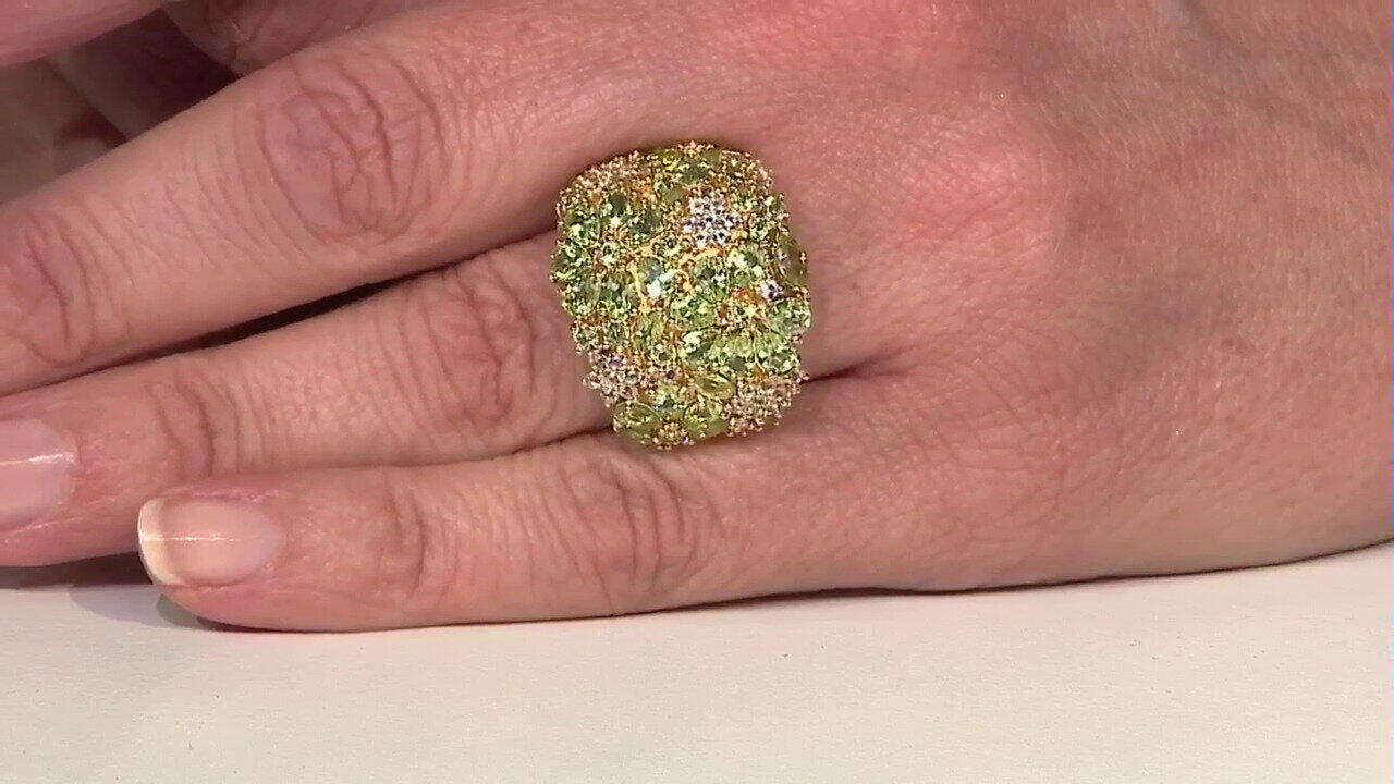 Video Bague en argent et Péridot de Birmanie