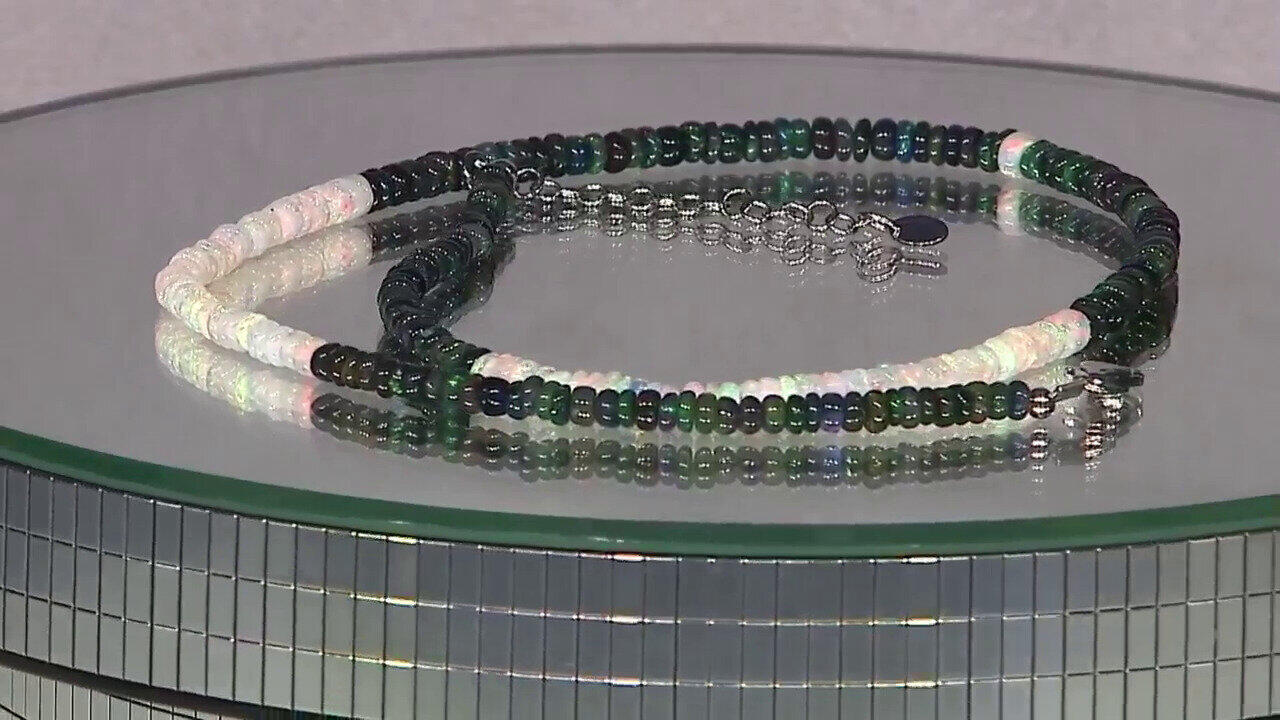 Video Mezezo Opal Silver Necklace