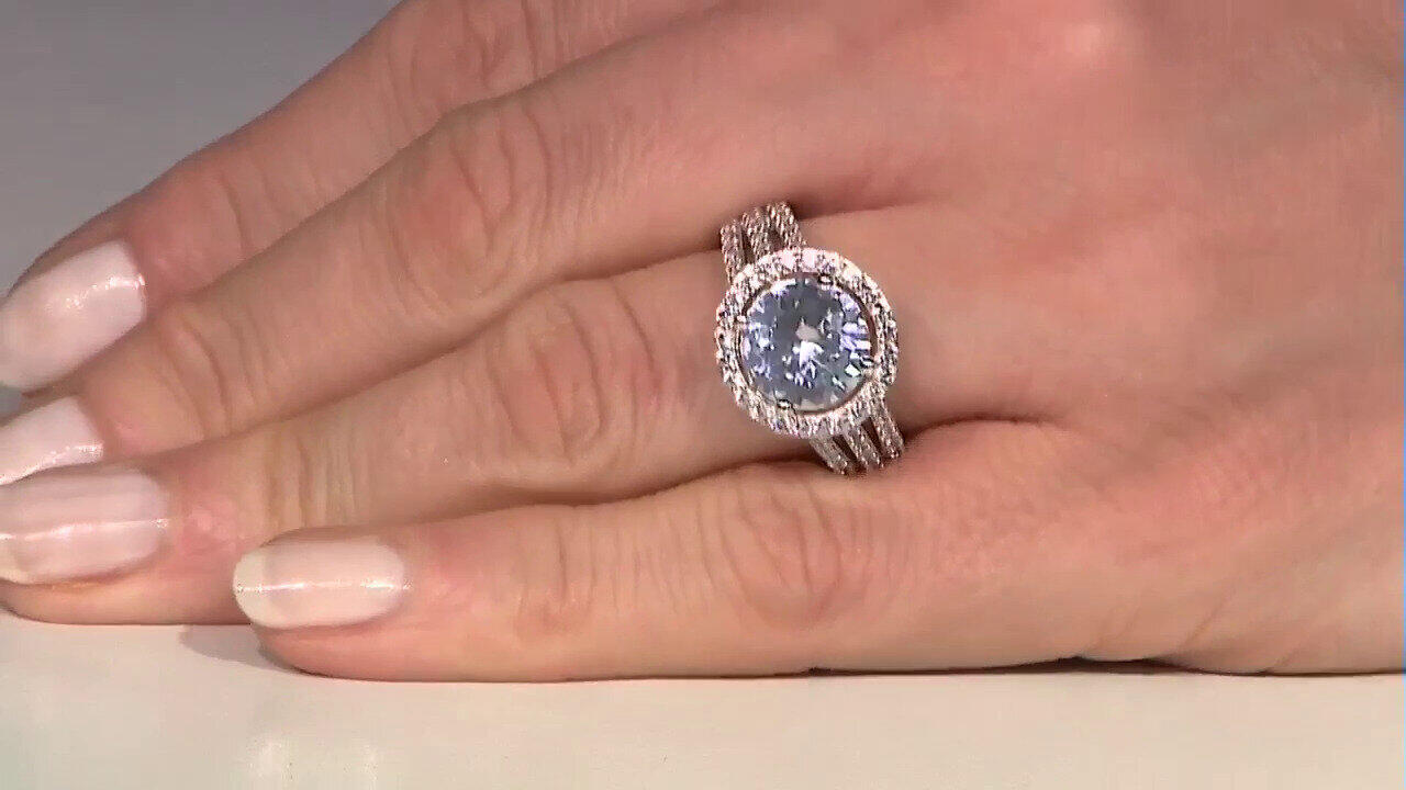 Video Anello in argento con Danburite