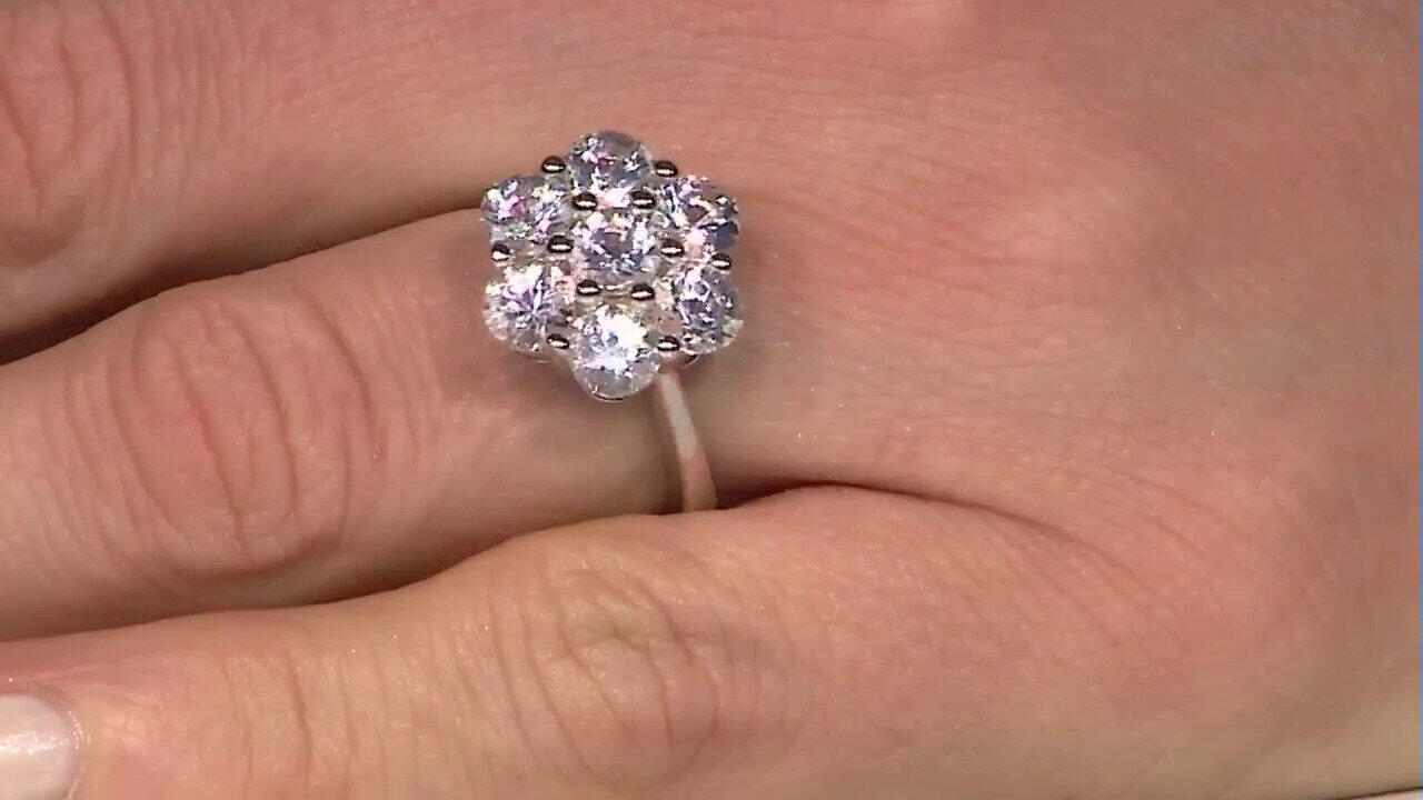 Video Anello in argento con Danburite