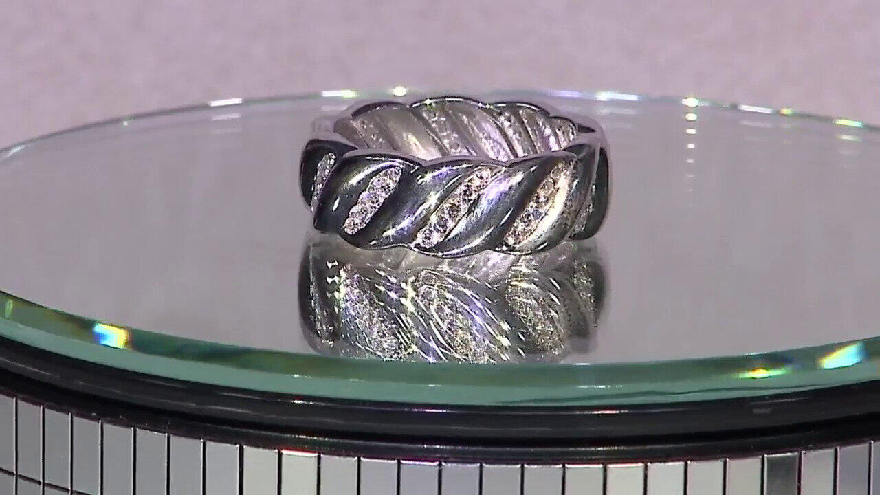 Video Bague en argent et Zircon (de Melo)